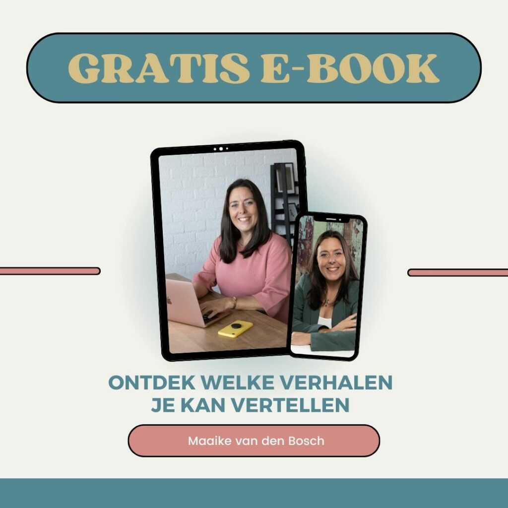 Gratis e-book van tekstschrijver Maaike van den Bosch uit Almere